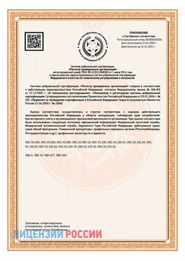 Приложение СТО 03.080.02033720.1-2020 (Образец) Трехгорный Сертификат СТО 03.080.02033720.1-2020